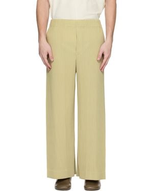 Homme Plissé Issey Miyake Monthly Colour May Trousers - Natural