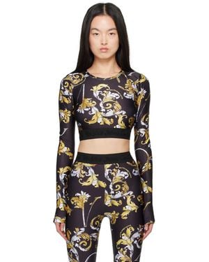 Versace Jeans Couture Outline Barocco T-Shirt - Black