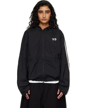 Y-3 Nylon Wired 3 Stripes Track Jacket - Black