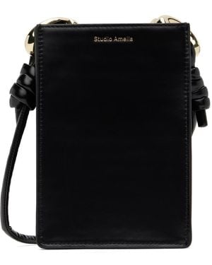 STUDIO AMELIA Taralli Crossbody Shoulder Bag - Black