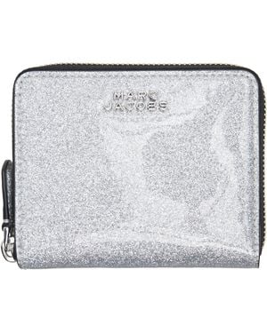 Marc Jacobs 'The Coated Glitter Everyday Slim Compact' Wallet - Black
