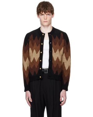ジップアップ　カーディガン　ニット Ernest w baker Ernest W. Baker メンズ カーディガン | SSENSE 日本