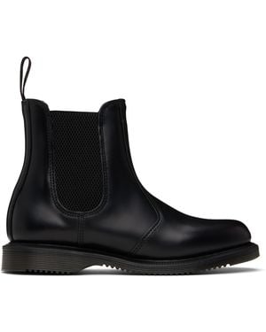 Dr. Martens Flora Smooth Chelsea Boots - Black