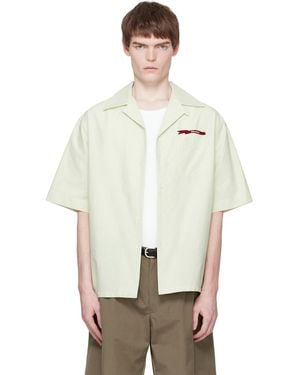 Marni Cotton Jacquard Shirt - Natural