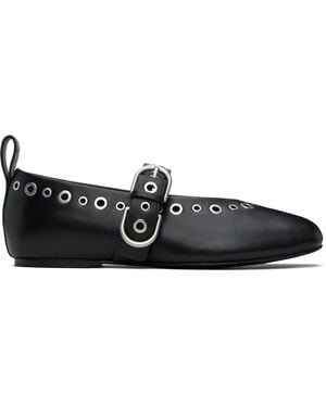 Rag & Bone Spire Mary Jane Ballerina Flats - Black