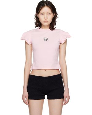 Vetements Biker Cross Logo Front Sleeve T-Shirt - Black