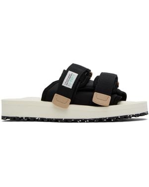 Suicoke ブラック＆ベージュ Moto-Cab-Eco サンダル