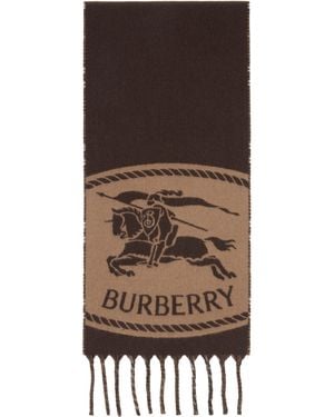 Burberry Reversible Knight Stamp Scarf - Multicolor