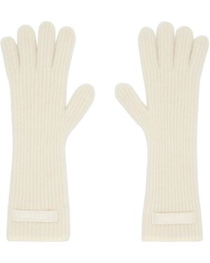 Jacquemus Off- La Casa 'The Gros Grain' Gloves - White