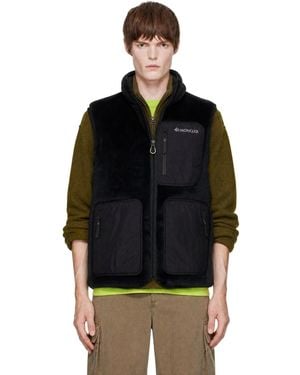 Moncler Reversible Fleece Down Vest - Black