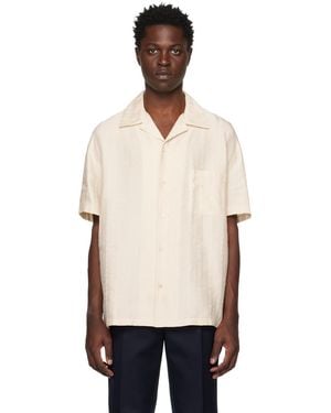 Golden Goose Beige Jacquard Shirt - Black