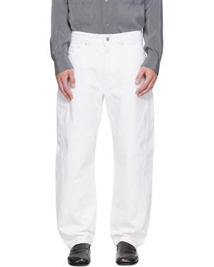 Lemaire Twisted Workwear Jeans - White