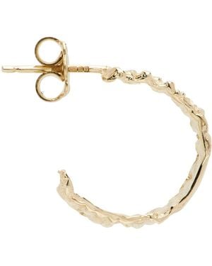 Octi Spiky Skin Single Earring - Metallic