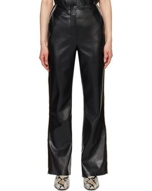 Nanushka Manola Vegan Leather Pants - Black