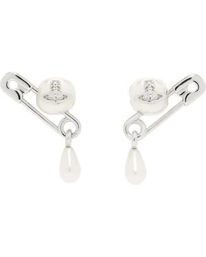 Vivienne Westwood Claude Small Stud Earrings - Black