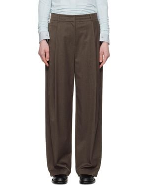 Amomento Wide Tuck Pants - Black