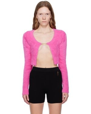 Jacquemus Le Papier 'La Maille Neve Manches Longues' Cardigan - Pink