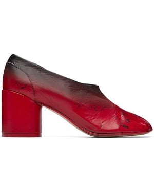MM6 by Maison Margiela Anatomic Block-Heel Heels - Red