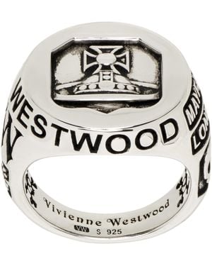 Vivienne Westwood Lancelot Chevalier Ring - Metallic