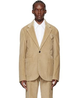 Bottega Veneta Single-breasted Blazer - Natural
