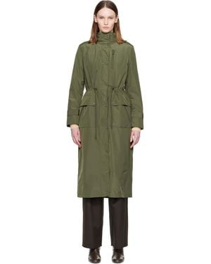 Mackage Khaki Magdelena Maxi-Length Rain Jacket - Green