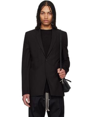 Rick Owens Hollywood Fogpocket Soft Soft Blazer - Black