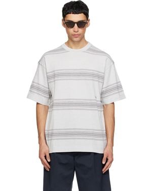 Nanamica Stripe T-Shirt - White