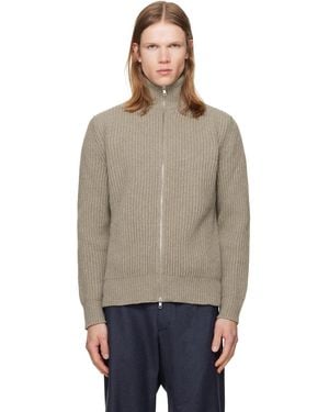 MM6 by Maison Margiela Ribbed Knit Jumper - Grey