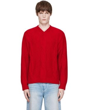 Cordera Wool Braided Jumper - Red