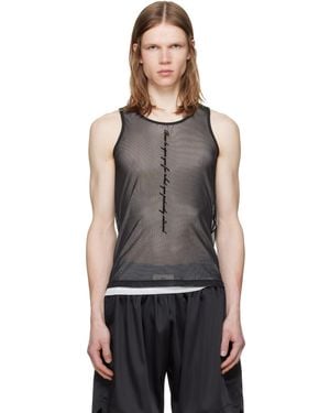 GmbH Mesh Tank Top - Black