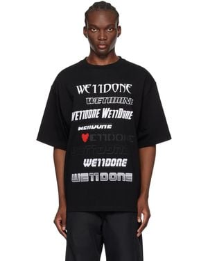 we11done ブラック Love Tシャツ