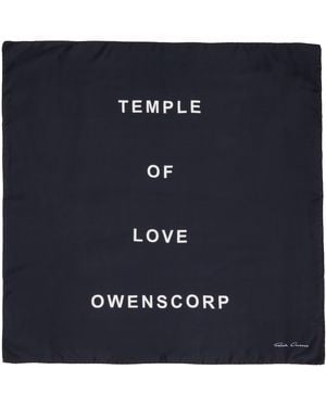 Rick Owens Temple Printed Scarf - Blue