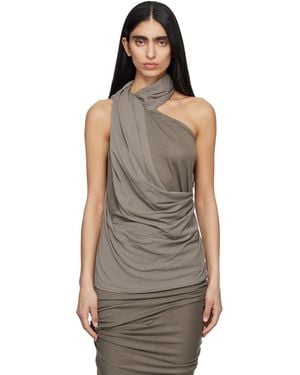 Entire studios Sleeveless Dalters Top - Brown