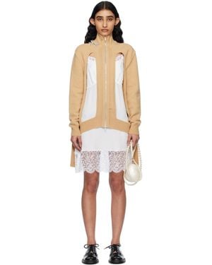 Simone Rocha Embellished Window Zip-Up Cardigan - Black