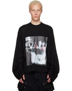 Julius 'Valis' Long Sleeve Over T-Shirt - Black