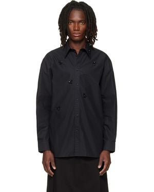 Simone Rocha Turbo Beaded Easy Shirt - Black