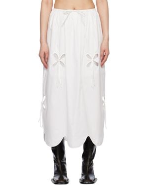 JKim Petal Sun Maxi Skirt - White