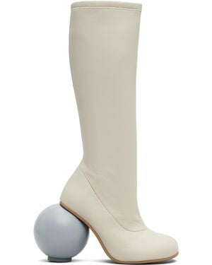 Yume Yume Ball Tall Boots - White