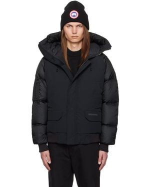 Canada Goose Blouson Aviateur Chilliwack Noir Rembourré En Duvet