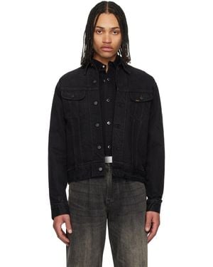 RRL Worn-In Trucker Denim Jacket - Black