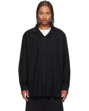 Y-3 Wool Adapt Overshirt - Black