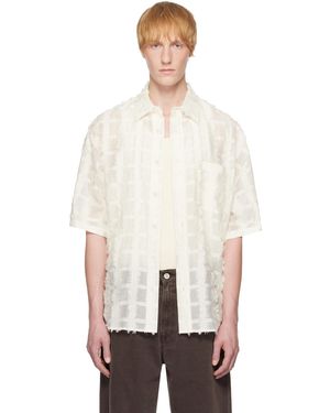 WOOYOUNGMI Chemise Blanche À Carreaux
