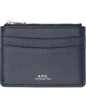 A.P.C. Paris Card Holder - Blue