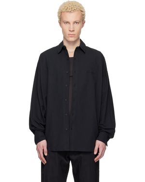 Fear Of God Chemise Noire À Logo Et À Boutons