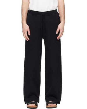 Merz B. Schwanen Authentic Fleece Straight Leg Cotton Joggers - Black