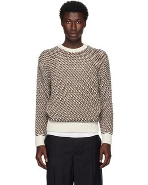 BOSS Cotton Rich Knitted Structure Jumper - Black