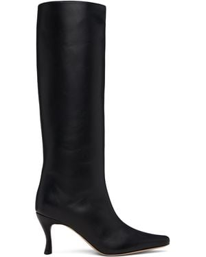 BY FAR Stevie 42 Knee-High Tall Boots - Black