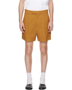 ZEGNA Linen Shorts - Black