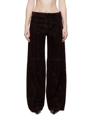 Jean Paul Gaultier Minimal Moto Trousers - Black