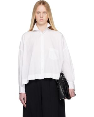 Yohji Yamamoto Off- Broad Oversized Shirt - White